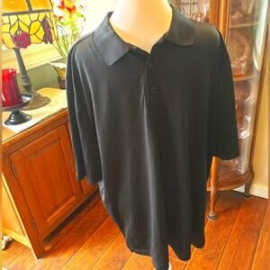 George polo‎ shirt in forest green with 3/4 sleeves Men's Size XL